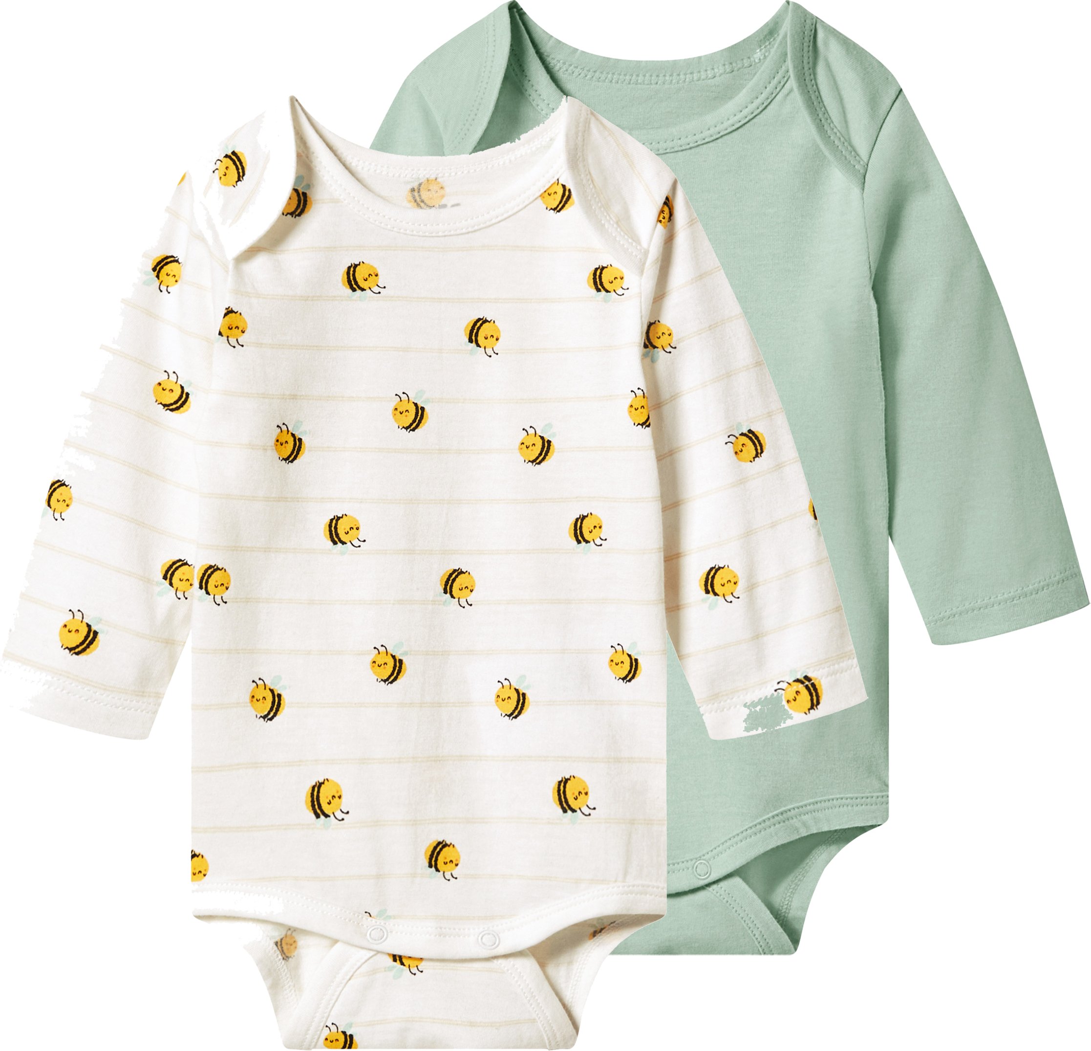 lupilu® Baby Mädchen Jungen Body langarm (Mint, 74/80)