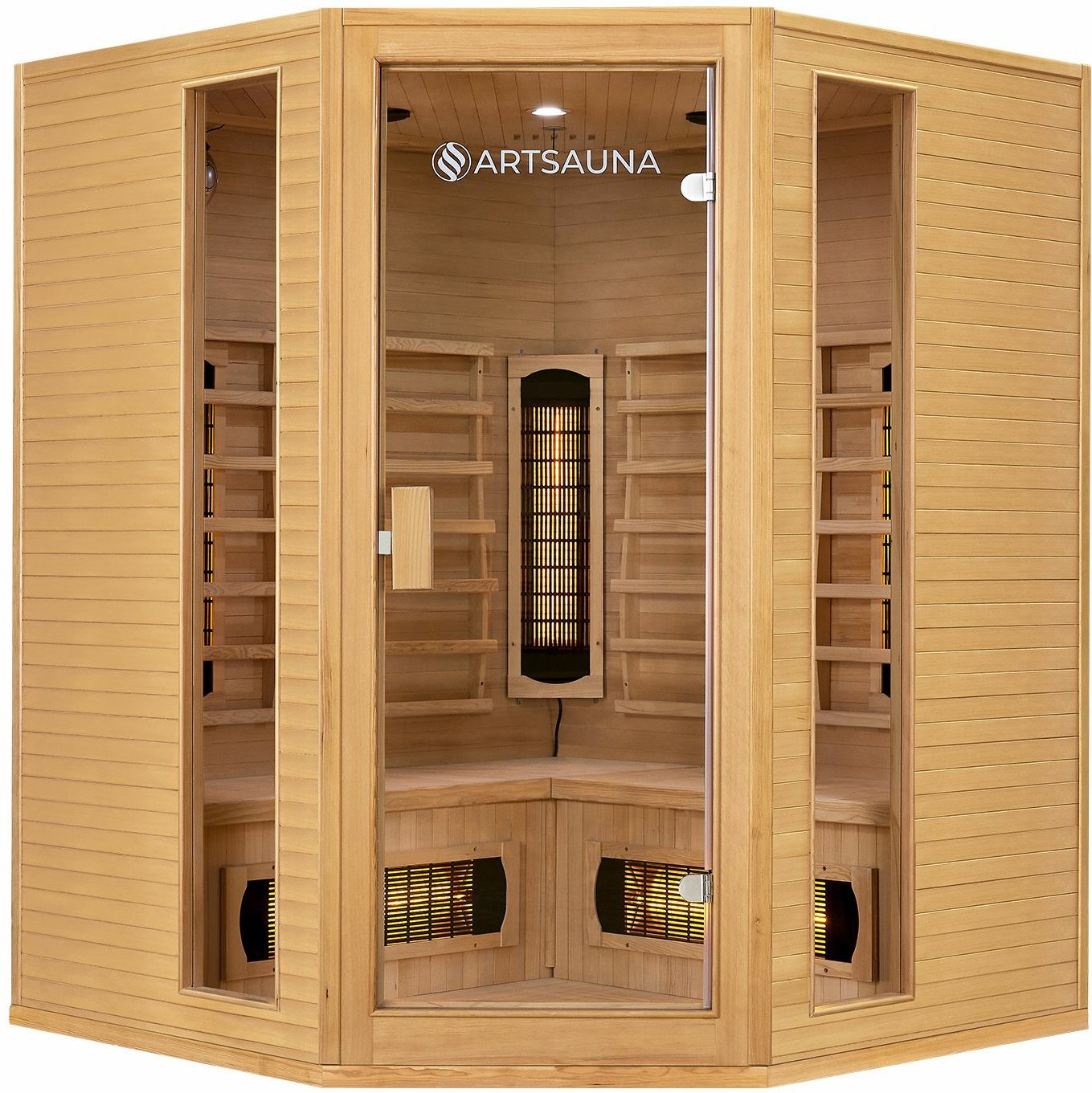 Artsauna Infrarotkabine Nyborg (Vollspektrumstrahler, BxTxH: 150x150x190cm)