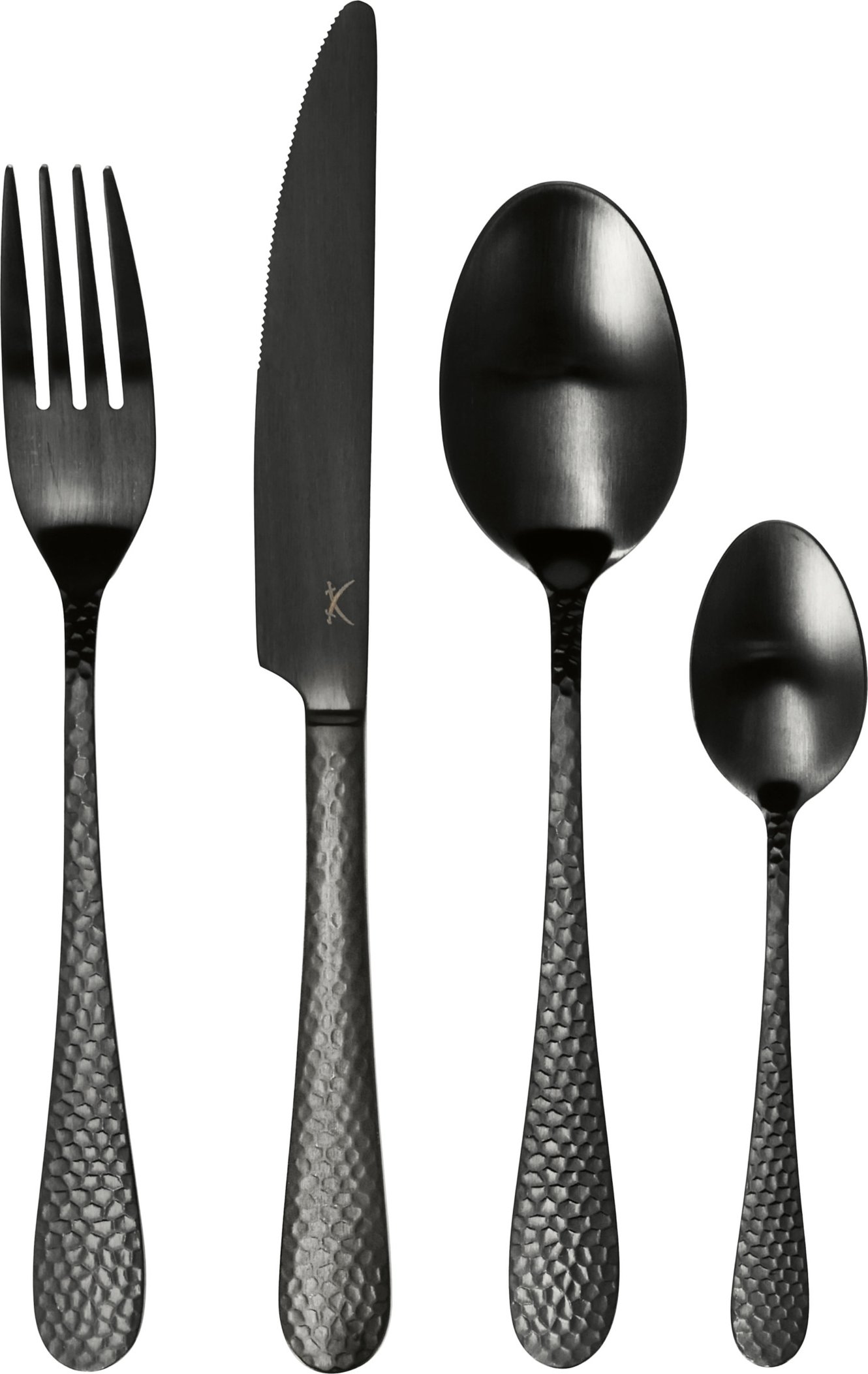 Edelstahl-Besteck-Set matt, 16-teilig