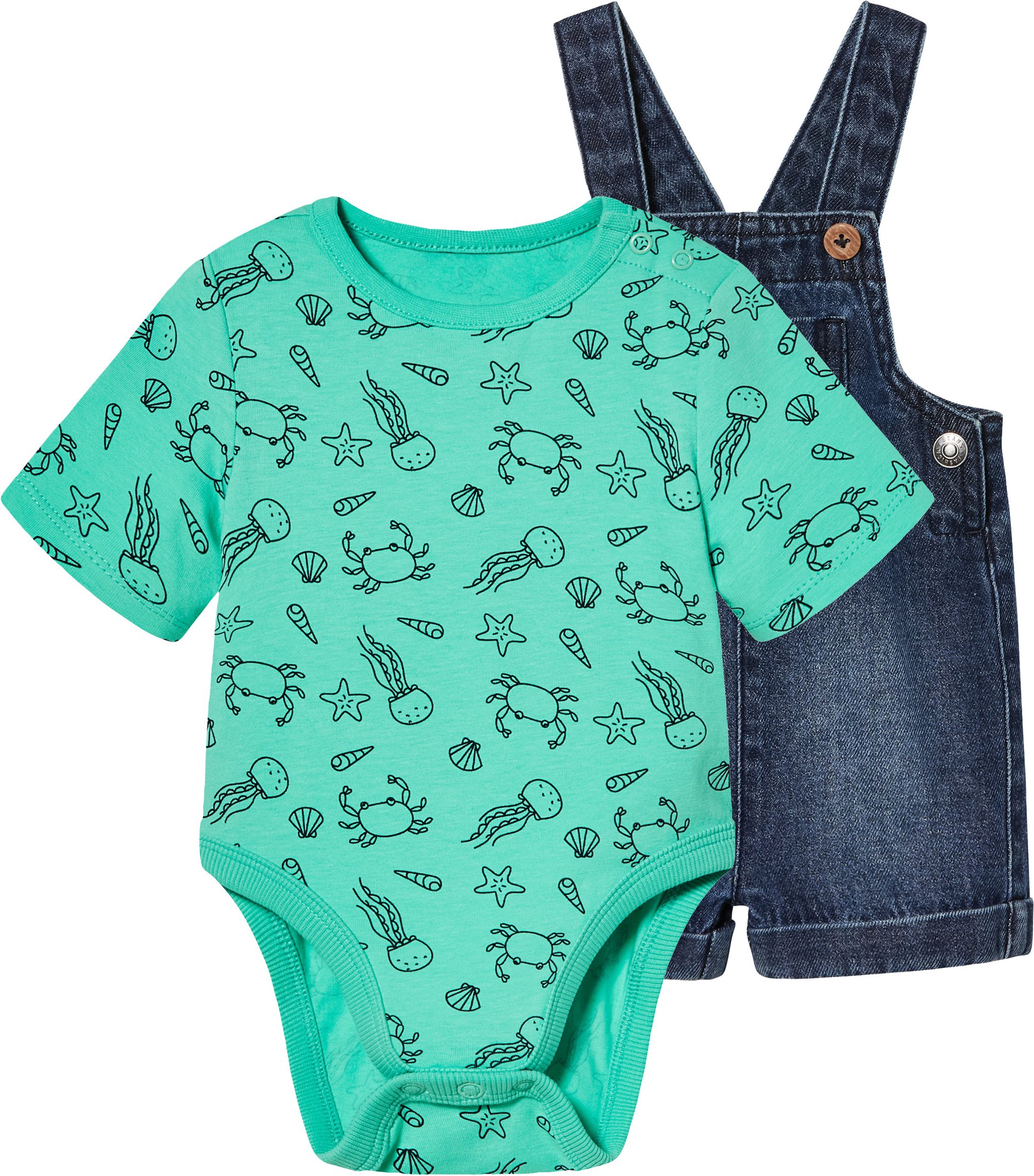 lupilu® Baby Set, 2-teilig (56, dunkelblau/türkis)