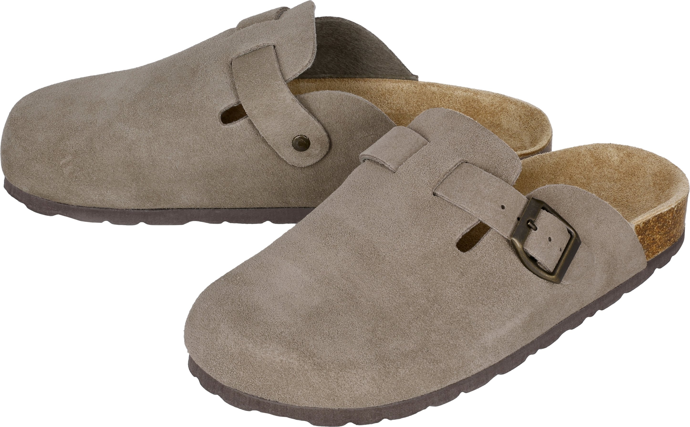 esmara® Damen/Herren Clog Tieffußbett (Beige, 43)