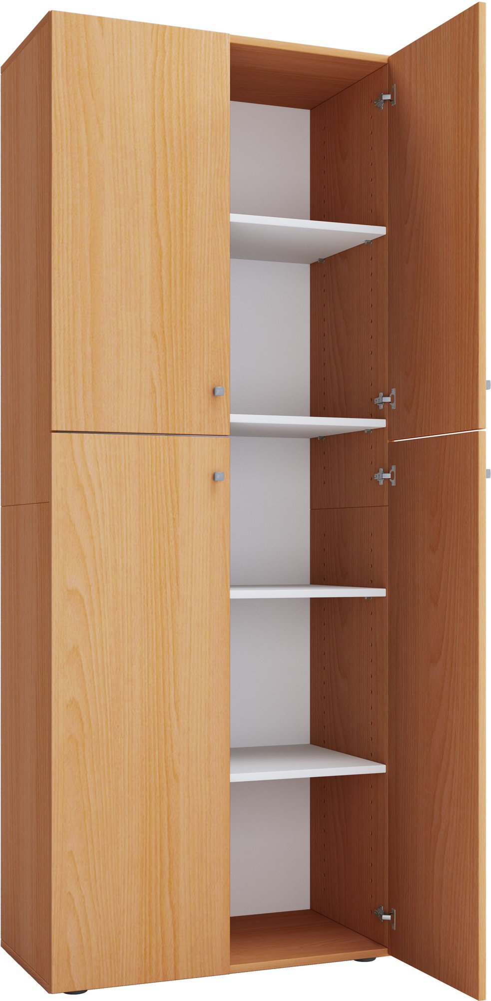 VCM Büroschrank L, Buche, XXL, mit Drehtüren (mit Drehtüren, Buche, XXL)