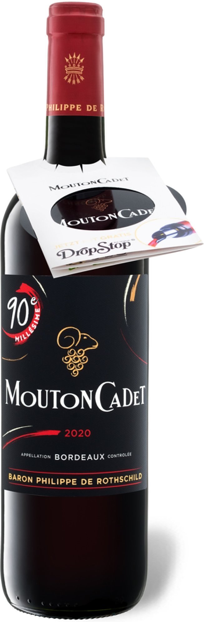 Thumbnail - Mouton Cadet Baron Philippe de Rothschild AOC trocken inkl. Dropstop, Rotwein 2020