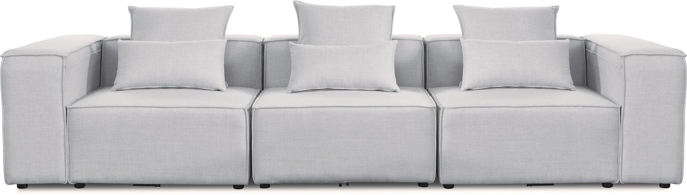 HOME DELUXE Sofa VERONA (M, Hellgrau)