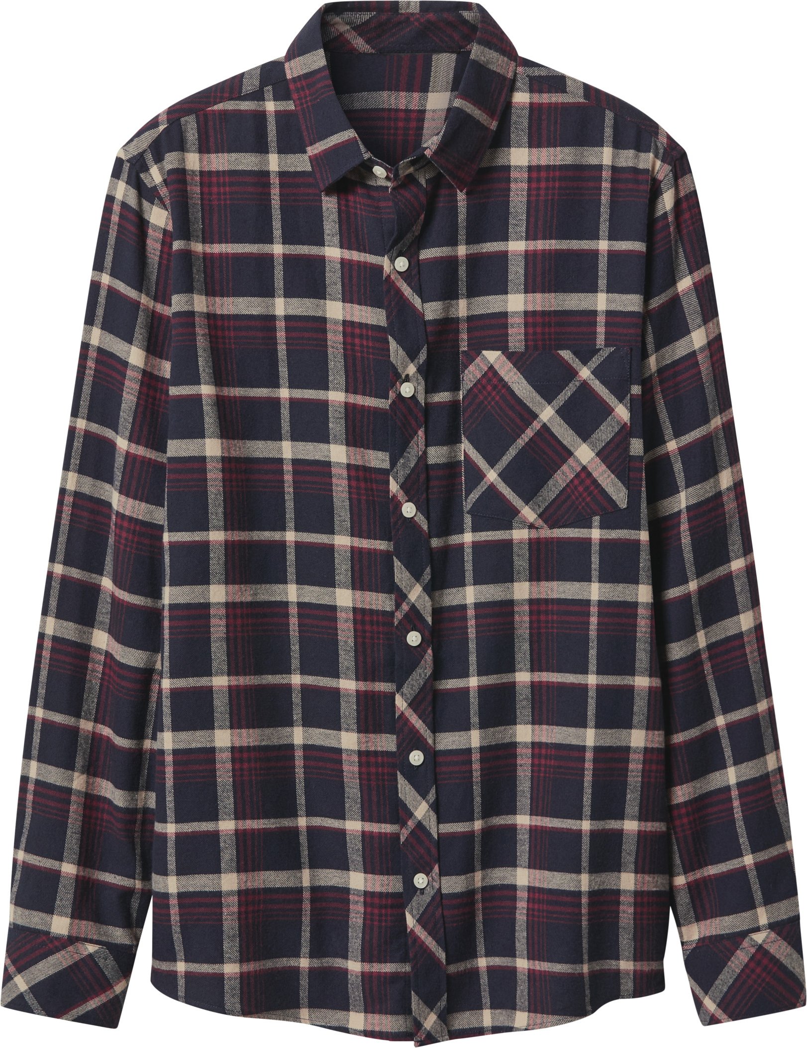 esmara Men Herren Flanell-Freizeithemd (rot / blau kariert, L (41/42))