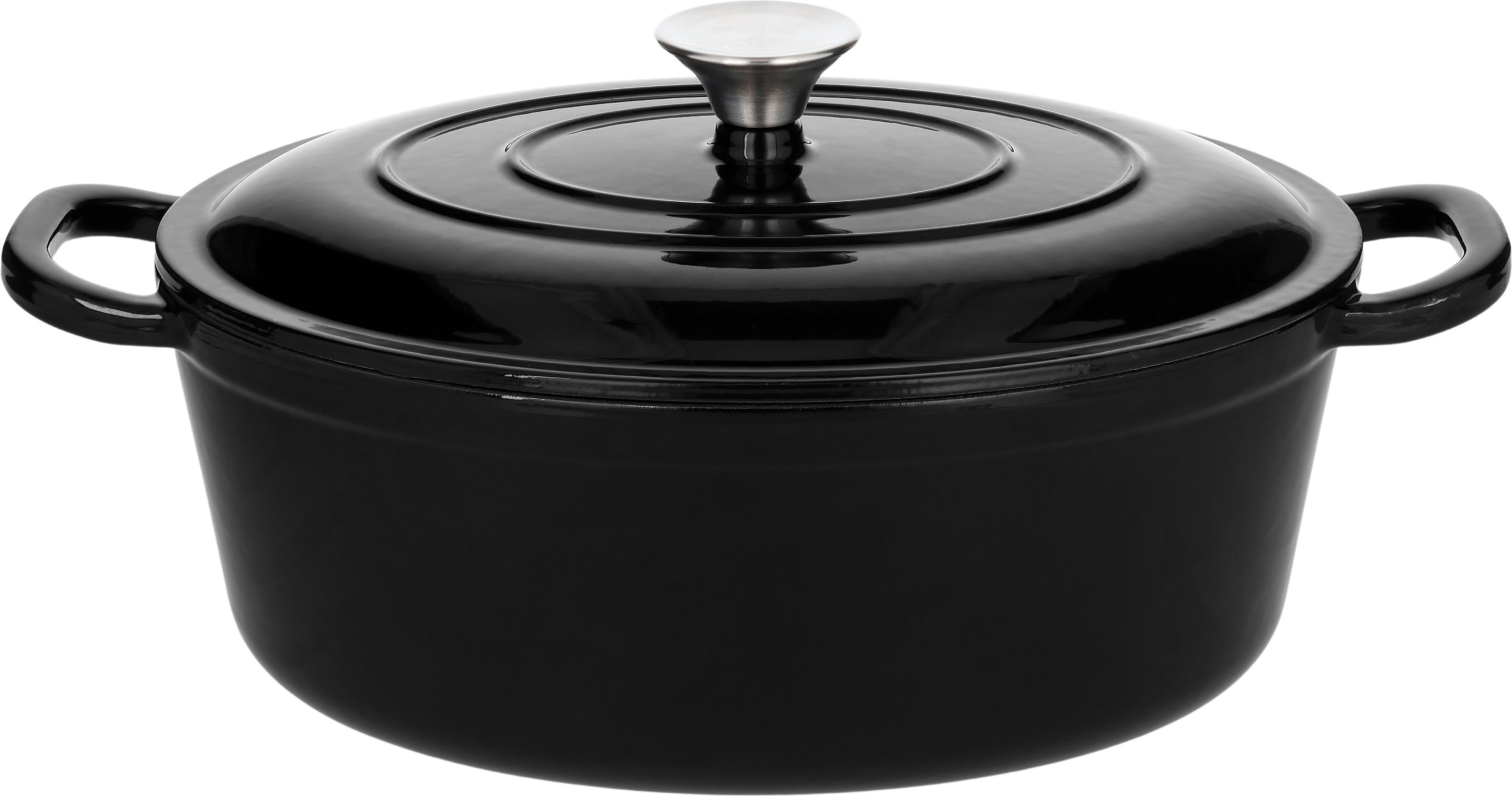 SILVERCREST® Gussbräter emailliert 4,2 L (Schwarz)