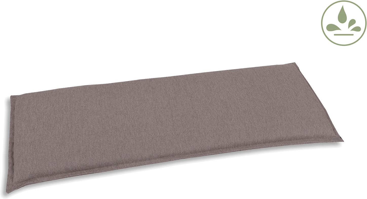 GO-DE Textil Gartenaufla, taupe, Bankauflage 2-Sitzer (Bankauflage 2-Sitzer, Taupe)