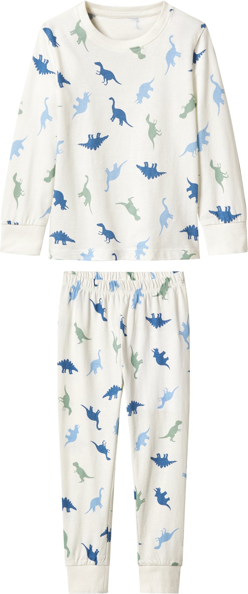 lupilu® Kleinkinder Mädchen Jungen Pyjama lang/lang (dino/weiß, 98/104)