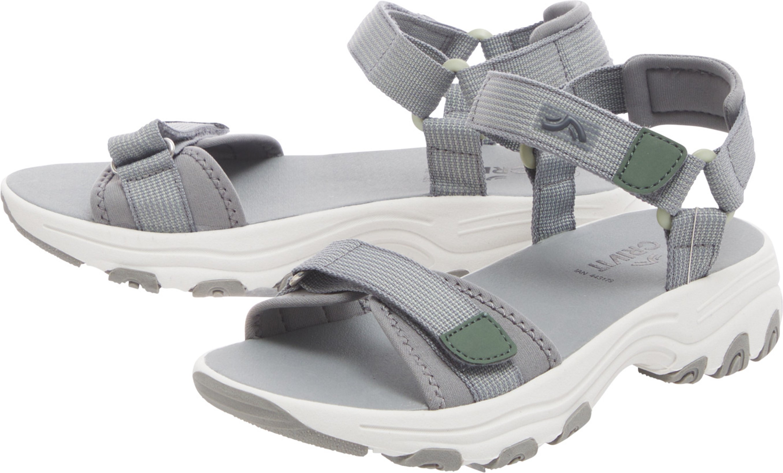 CRIVIT Damen Sandale Trekking (grün/grau, 37)