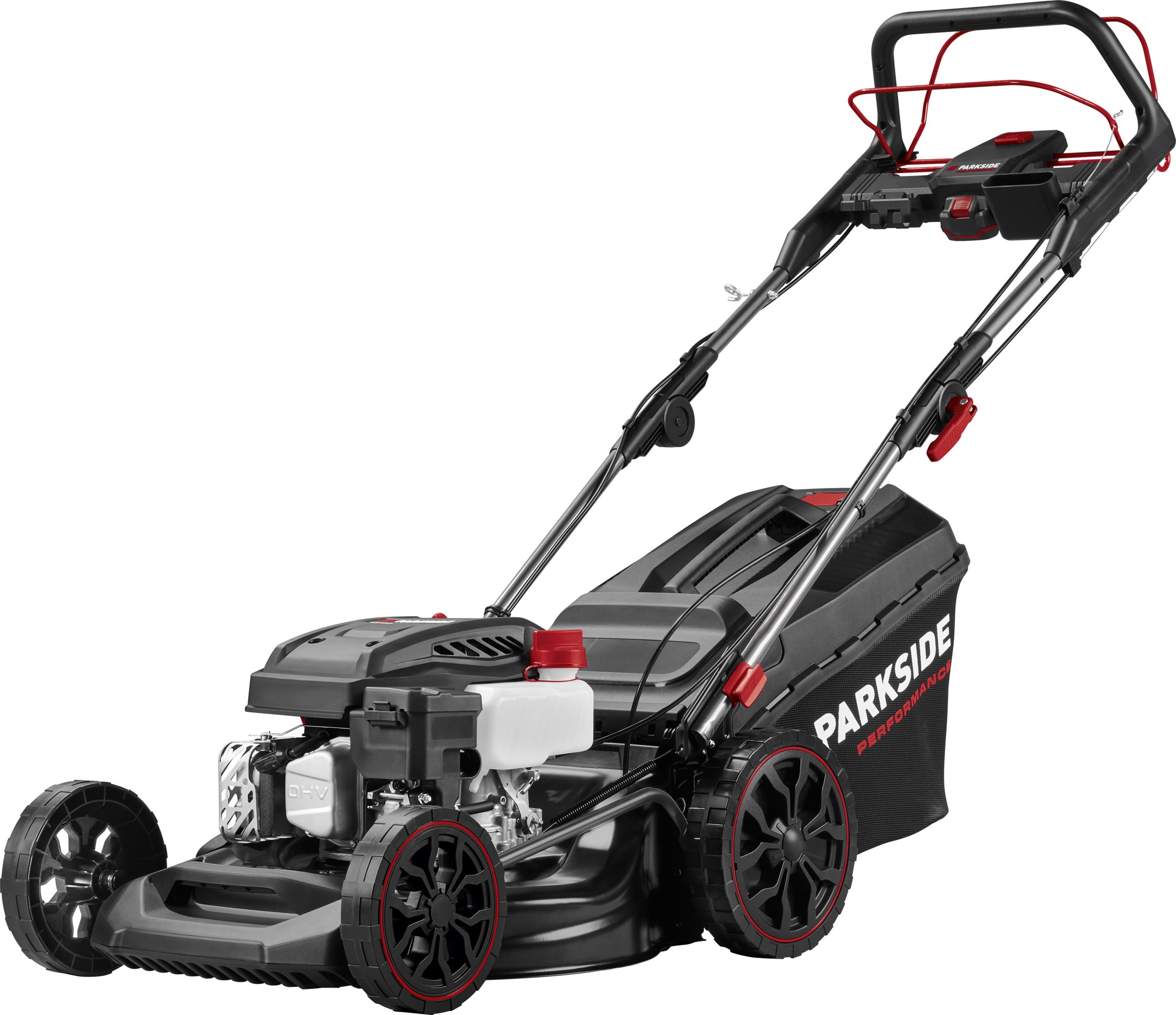 PARKSIDE PERFORMANCE® Benzin-Rasenmäher »PPBRM 46 B2« mit Elektrostarter-Akku und Ladegerät