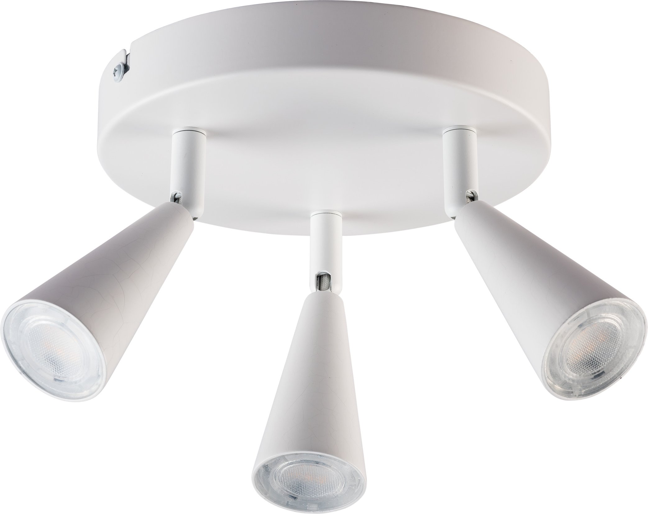 LIVARNO home Deckenspot / Wand-/Deckenschiene 3flammig (rund/weiß)