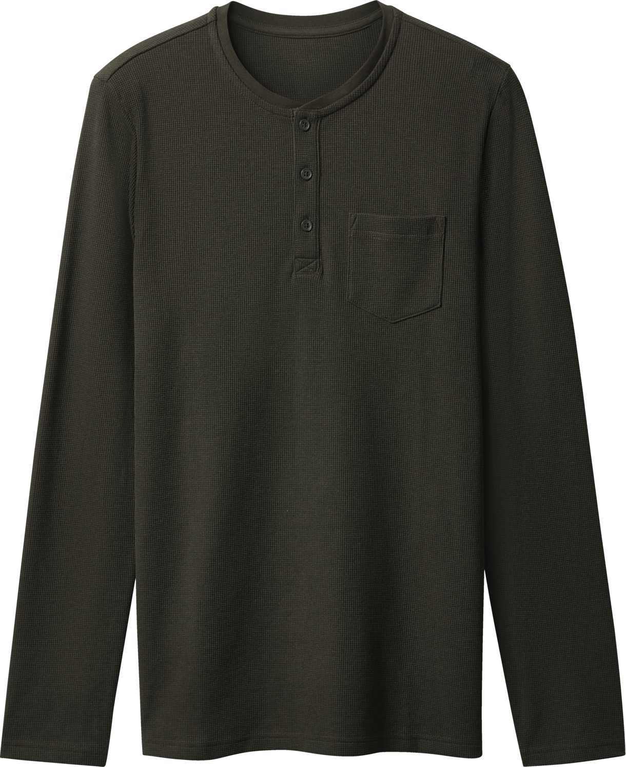 Thumbnail - esmara Men Herren Langarmshirt (Dunkelgrün, L (52/54))
