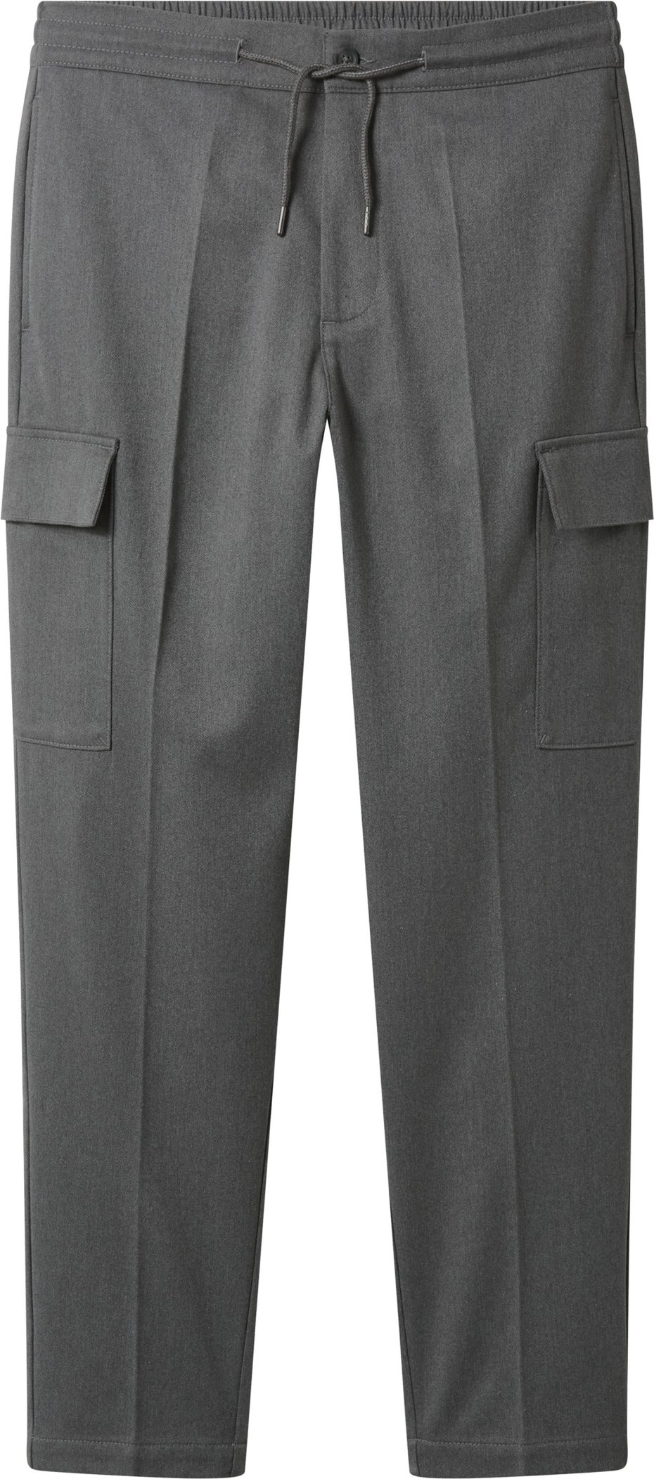 esmara Men Herren Flanell-Cargohose (Grau, L (52/54))