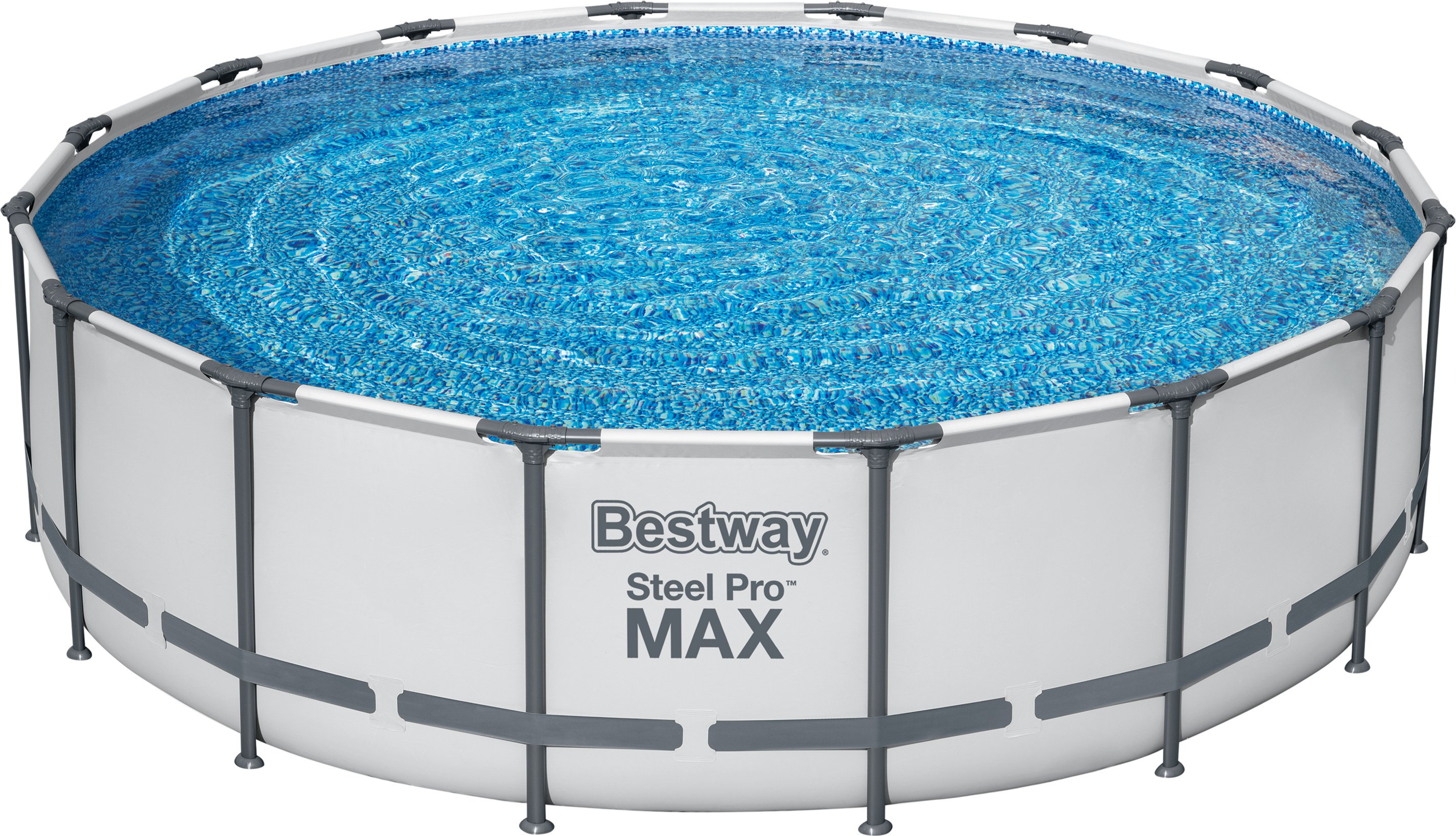 Thumbnail - Bestway Steel Pro MAX™ Frame Pool Komplett-Set mit Filterpumpe, ca. Ø 488 x 122 cm