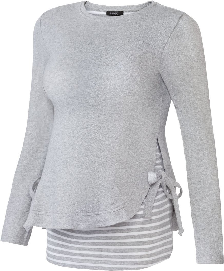 Thumbnail - esmara® Damen Umstandspullover (Mittelgrau, XS (32/34))