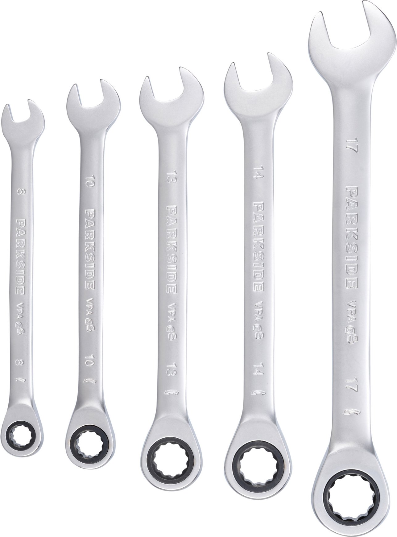 PARKSIDE® Ratschen-Ringschlüsselsatz, 5-teilig