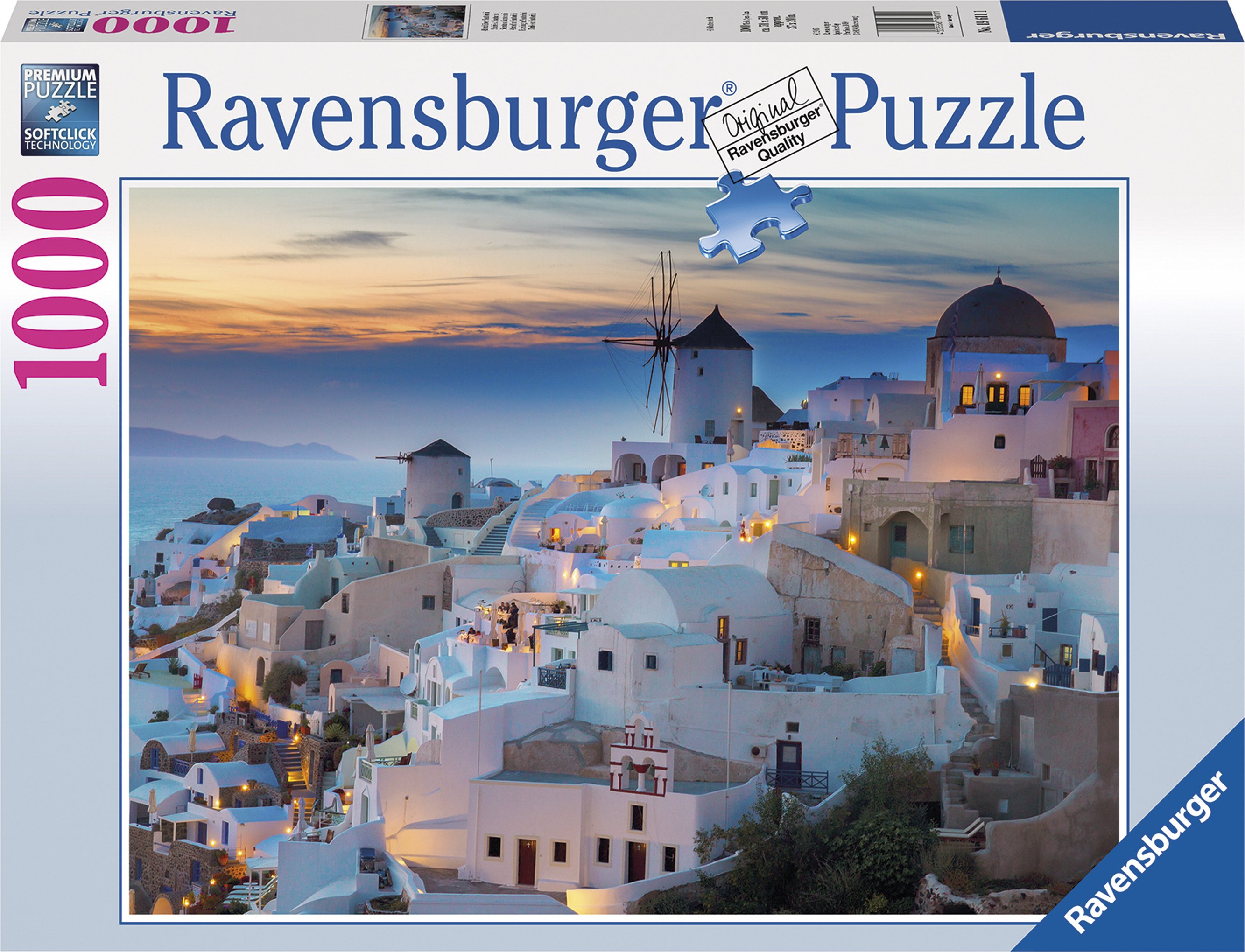 Ravensburger Puzzle 1000 Teile (Abend über Santorini)