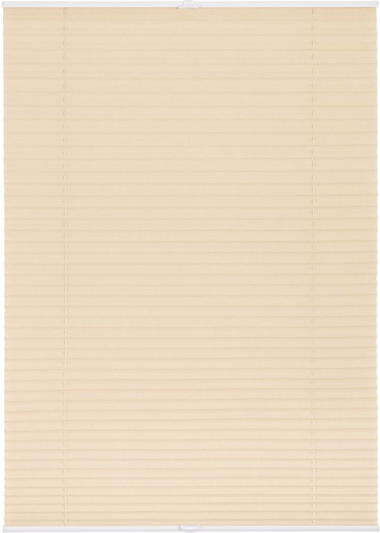 Lichtblick Plissee Klemmfix, ohne Bohren, verspannt (Creme, 80x210 cm)