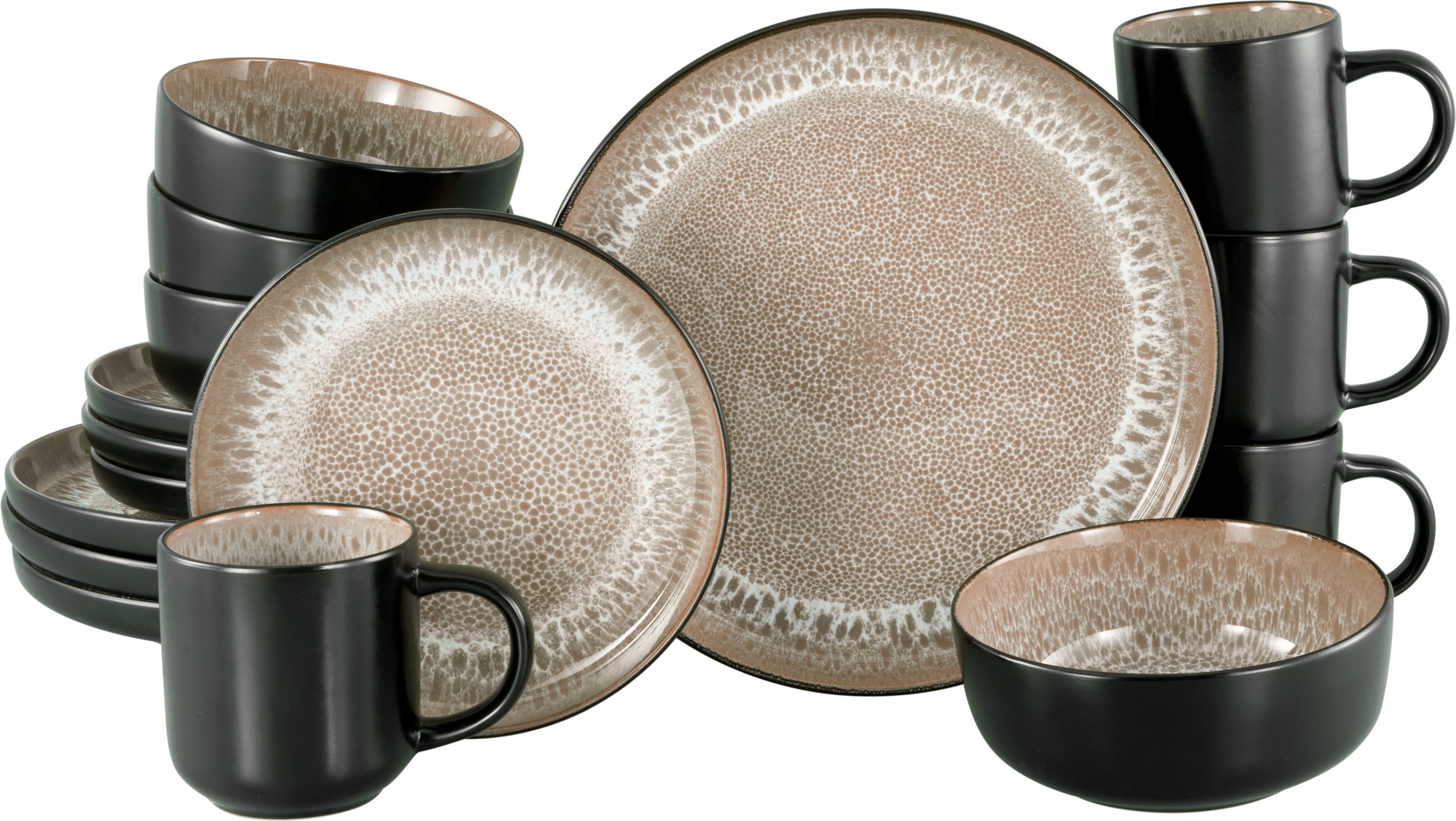 Creatable Kombiservice Nordic Fjord, 16-tlg. (Beige)