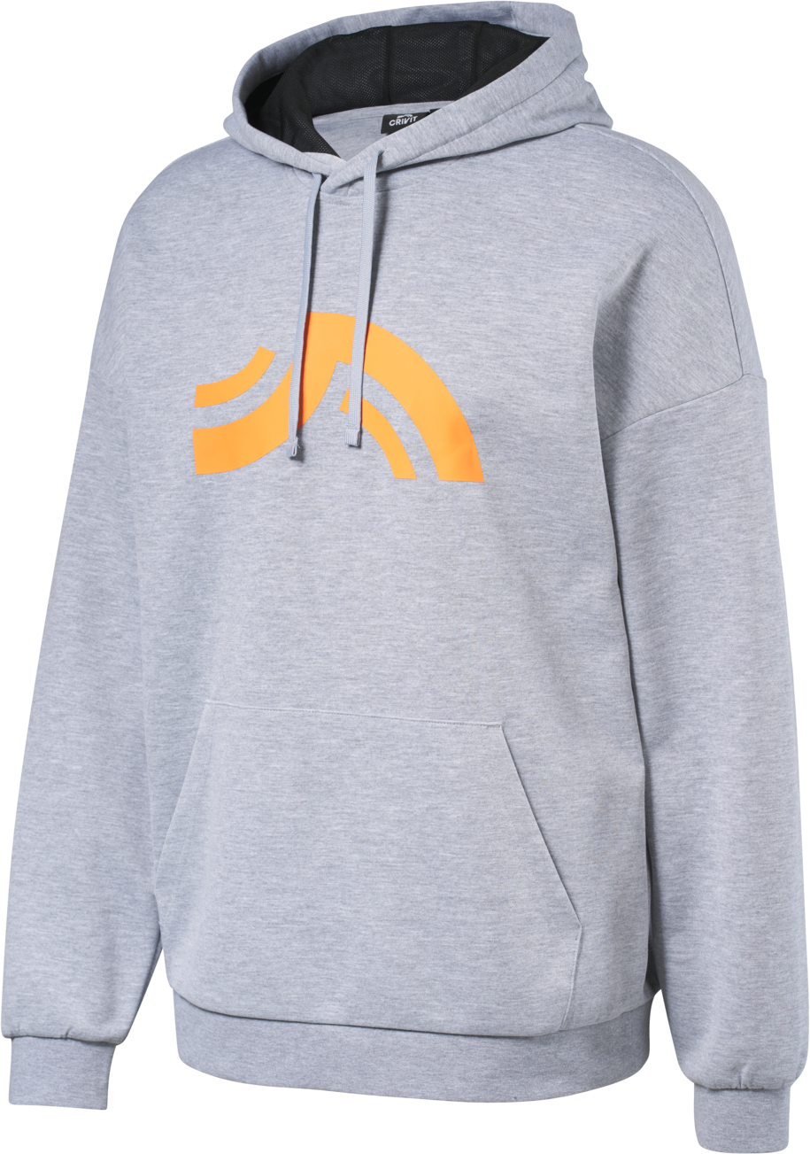 CRIVIT Herren Sweathoodie Double Knit (Grau, XL(56/58))