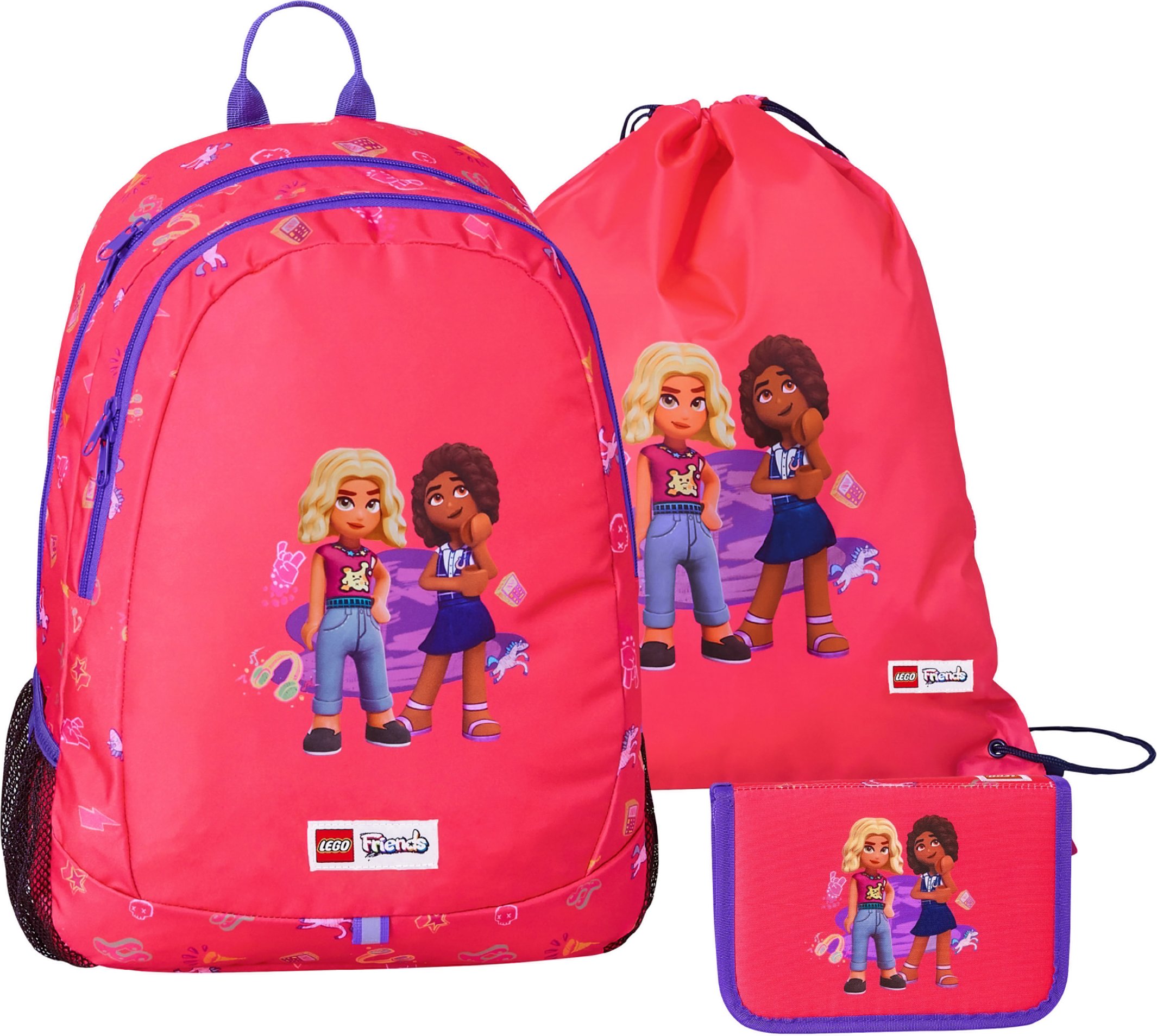 LEGO Schulranzen Set Light 3tlg. (Friends Nova and Aliya)