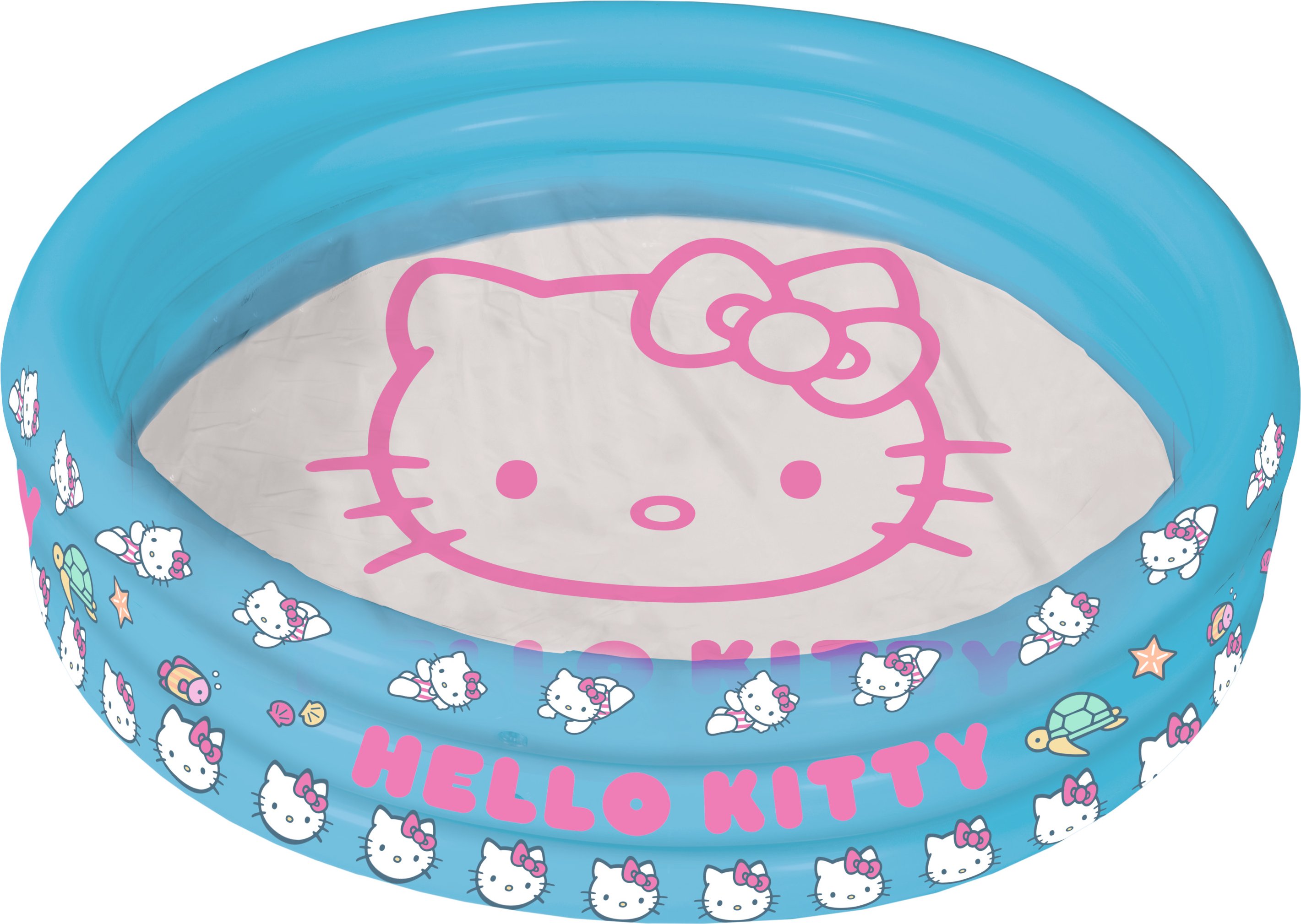 Thumbnail - Hello Kitty 3-Ring-Pool, transparent blau, 100 x 23 cm