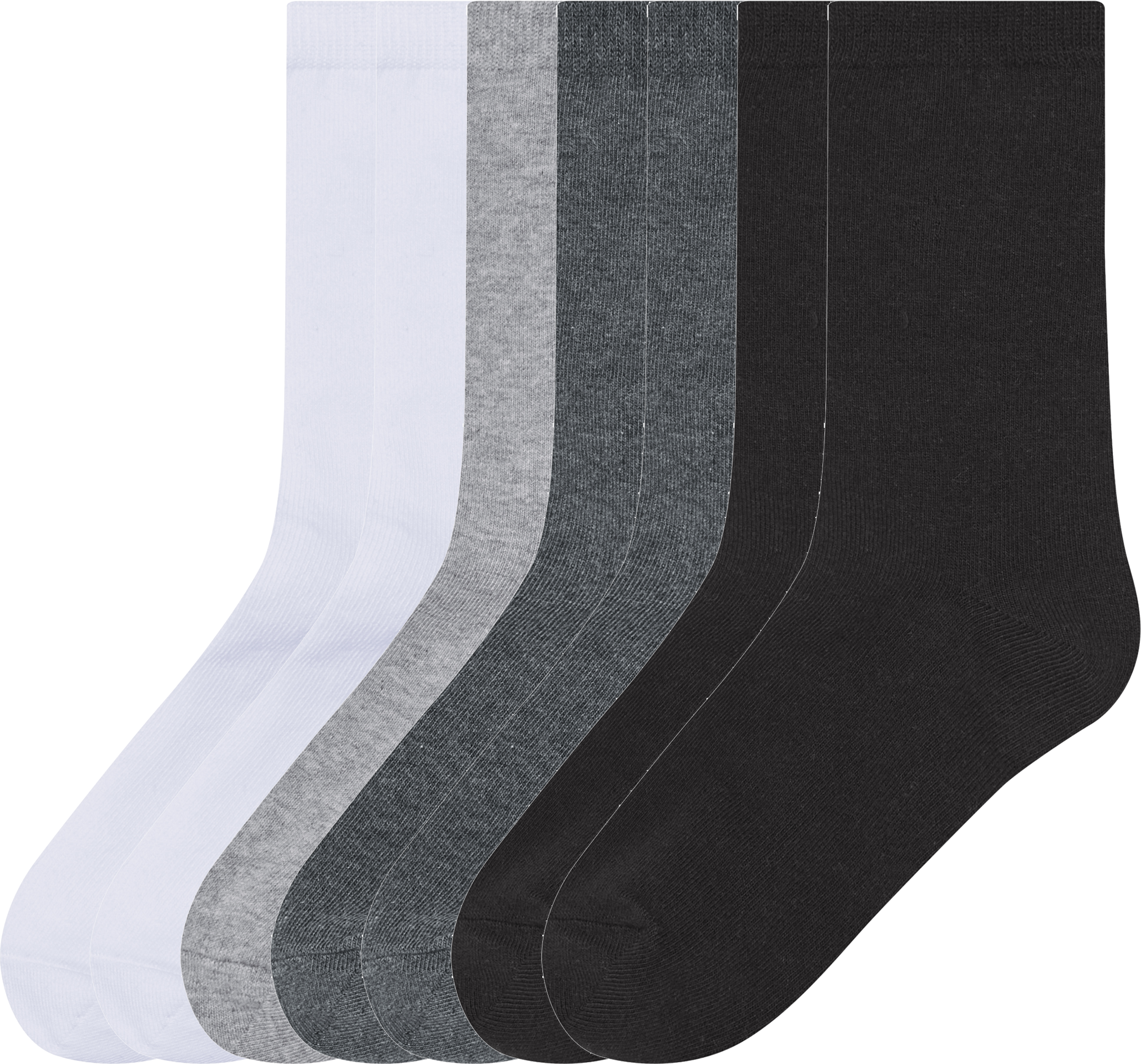 Thumbnail - esmara® Kinder Jungen Socken 7 Paar (weiß/grau/dunkelgrau/schwarz, 39/42)""
