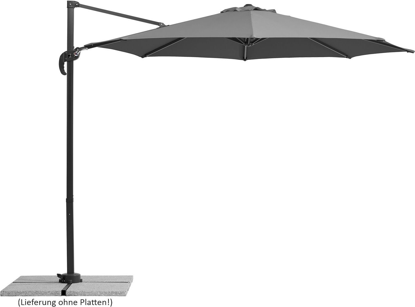 Schneider Ampelschirm Rhodos Junior 300/8 (Anthrazit)