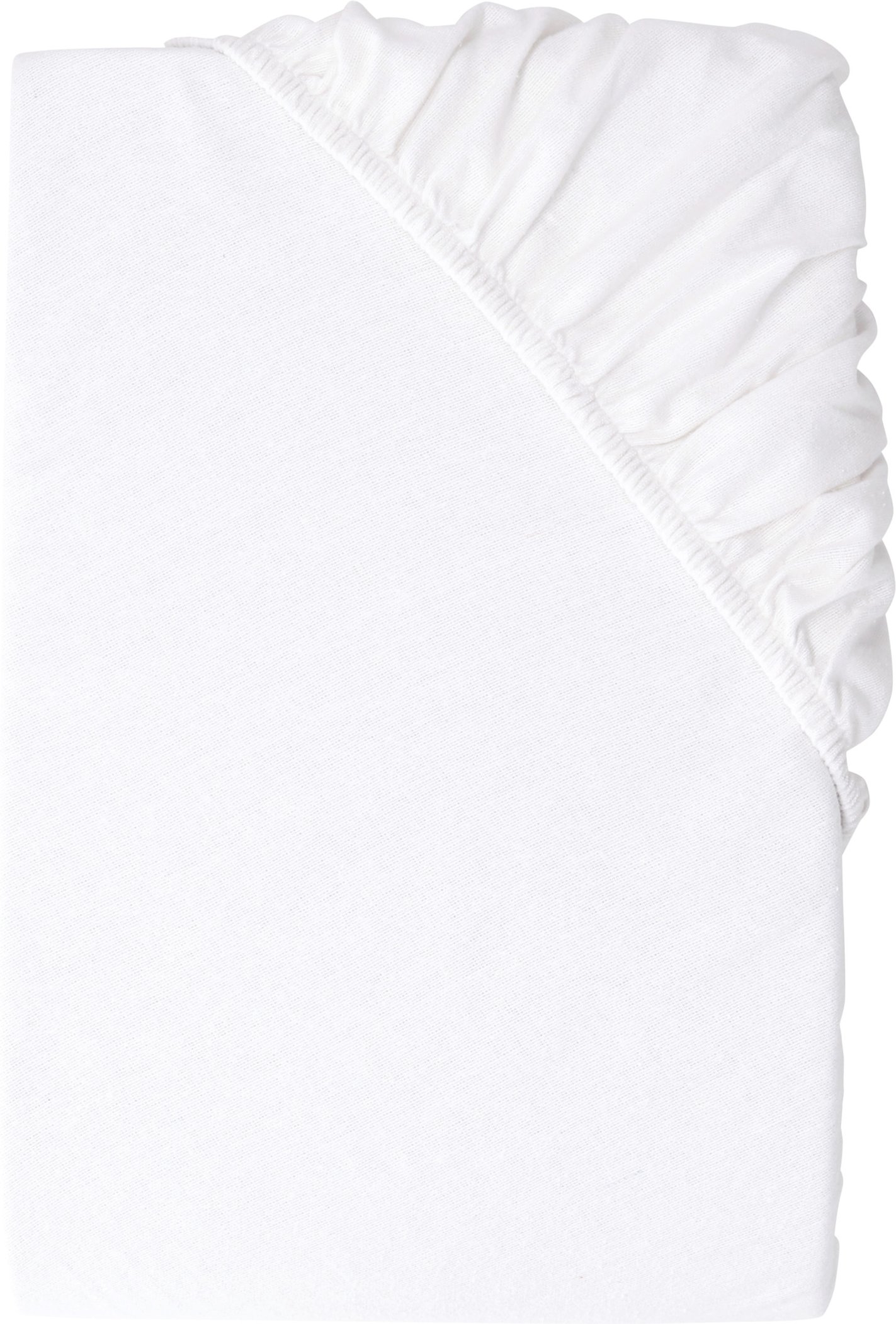 LIVARNO® Feinbiber-Spannbettlaken, 90-100 x 200 cm (Weiß)