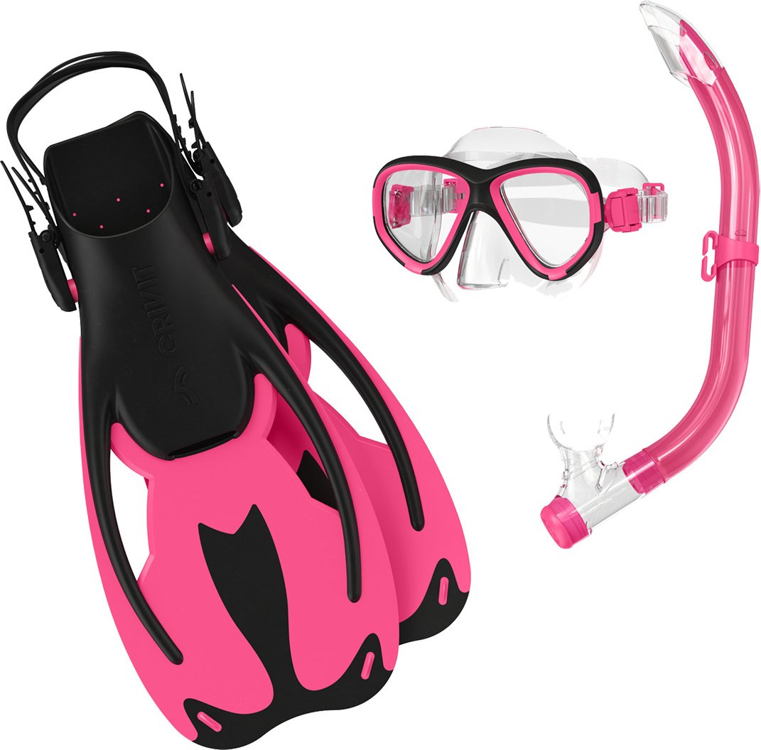 CRIVIT Kinder ABC Tauch- und Schnorchelset (pink, S)