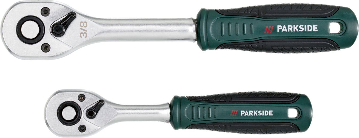 Thumbnail - PARKSIDE® Ratschenset 2tlg., Steckschlüsseleinsätze 20tlg. (Ratschenset 2tlg.)