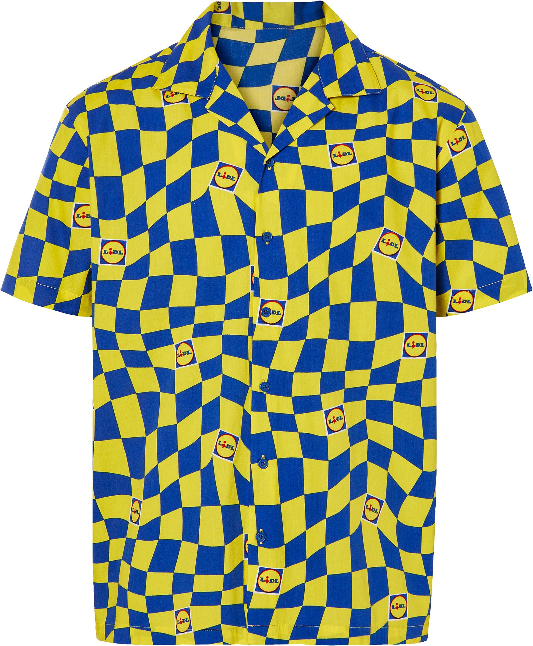 LIVERGY® Herren Freizeithemd kurzarm Lidl (Gelb, XL(43/44))