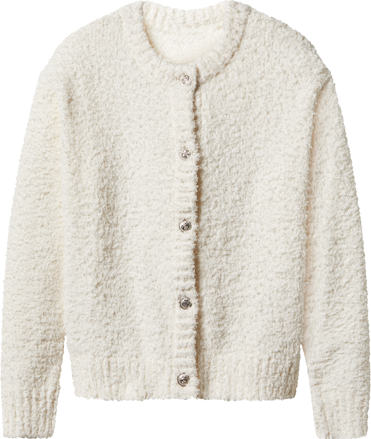Thumbnail - esmara® Damen Plüsch-Cardigan (Creme, L(44/46))