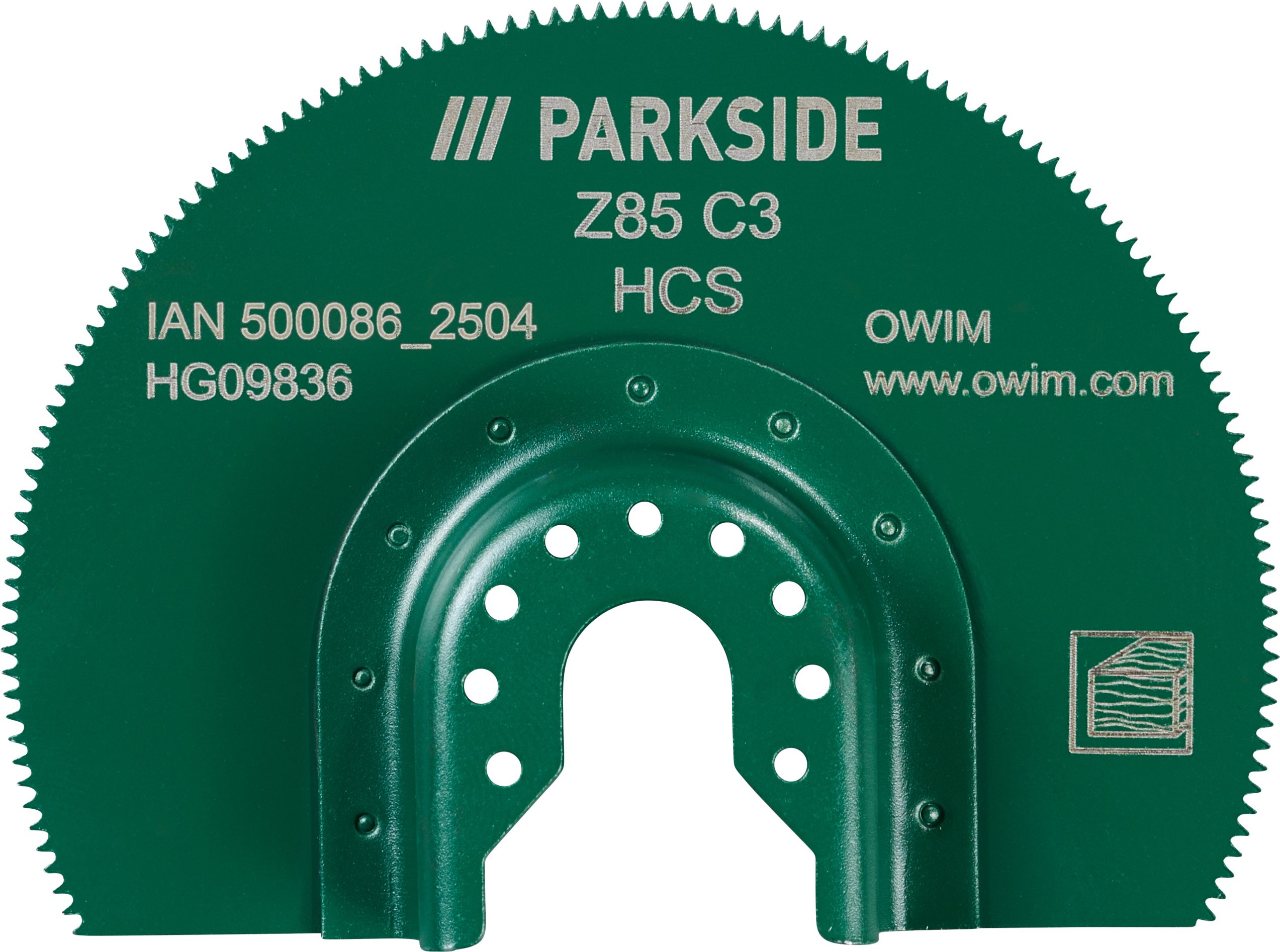PARKSIDE® Zubehör für Multifunktionswerkzeug (HCS-Segmentsägeblatt Z85)
