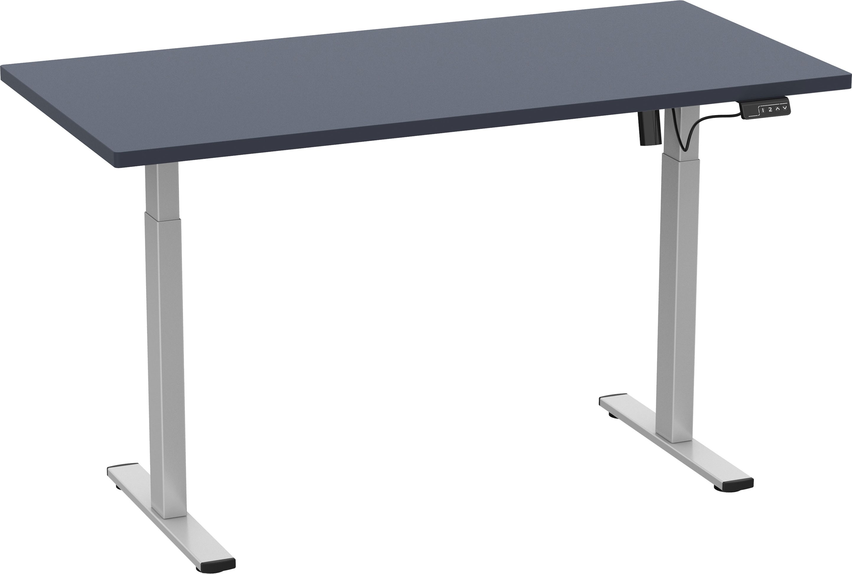 VCM Schreibtisch E-Lona (anthrazit/silber, 110 x 80 cm)