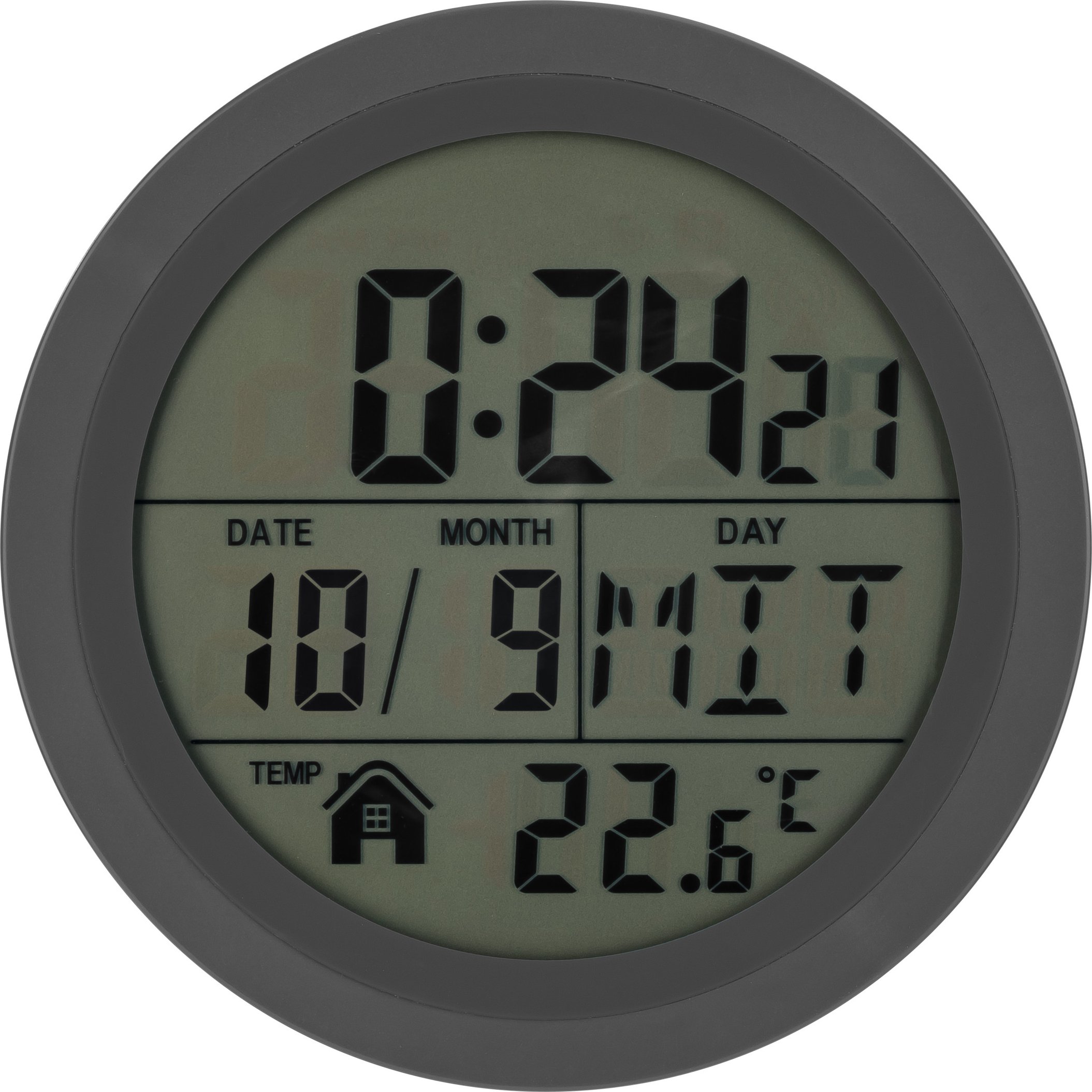 Thumbnail - AURIOL® Funk-Badezimmeruhr, mit 4 rückseitigen Saugnäpfen (Grau)