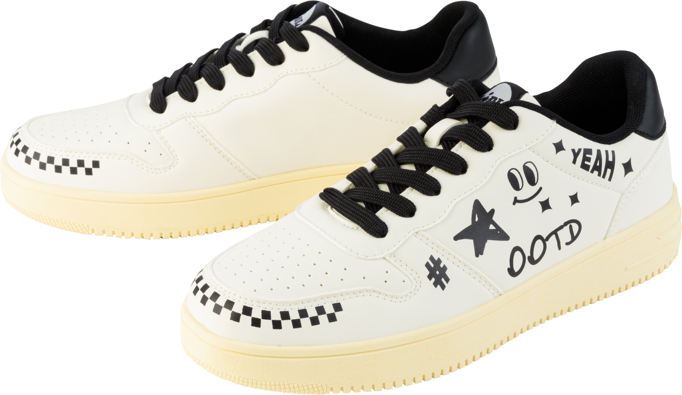 Thumbnail - Damen Herren Sneaker Lidl (weiß/schwarz, 46)