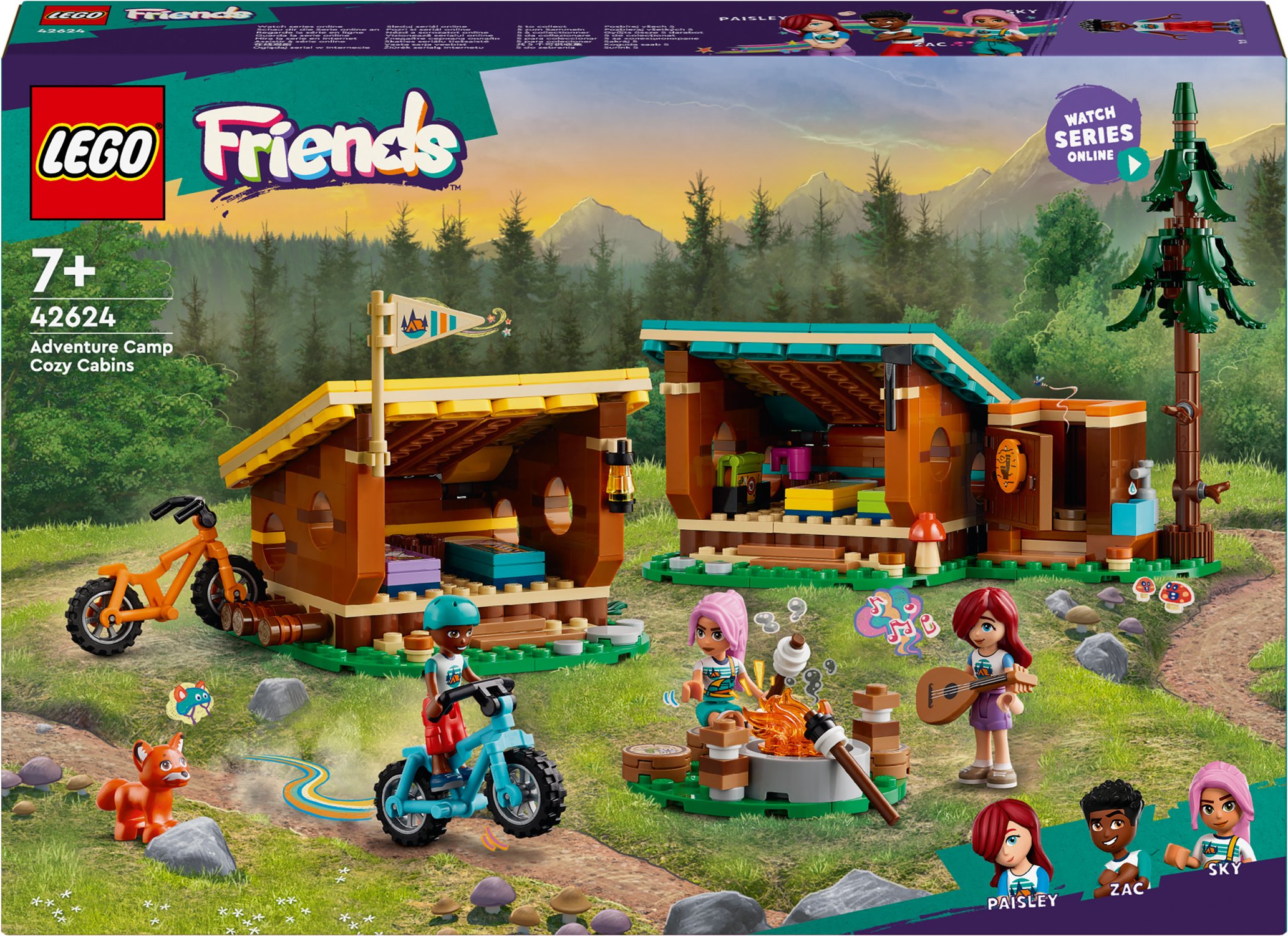 LEGO® Friends 42624 »Gemütliche Hütten im Abenteuercamp«