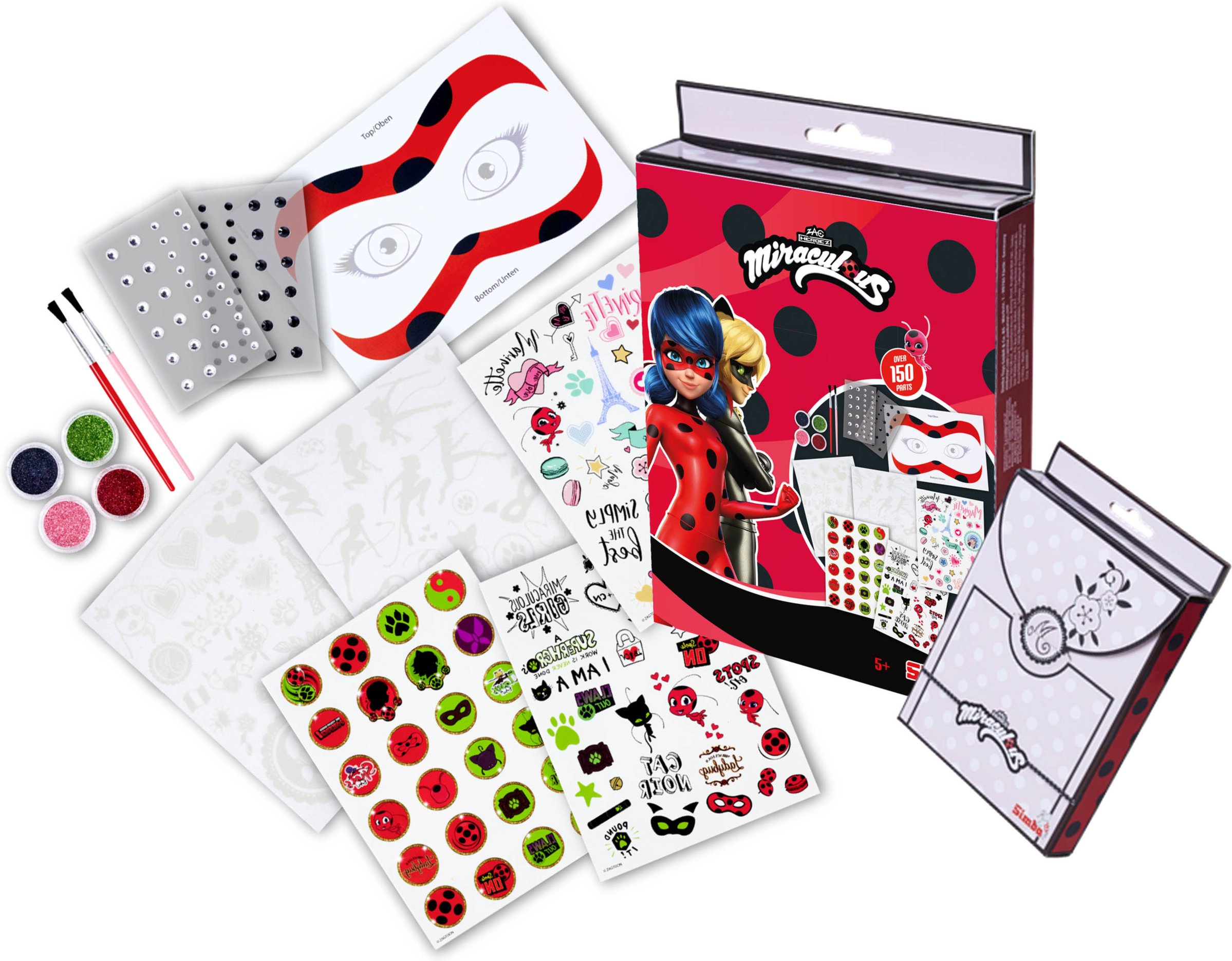 Simba Miraculous Glittery Tattoo