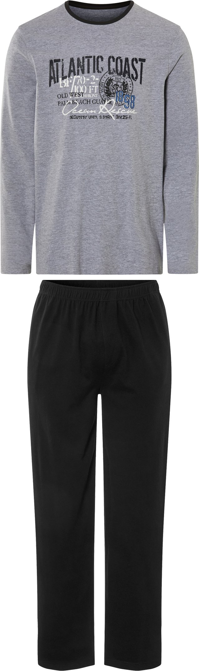 Thumbnail - LIVERGY® Herren Pyjama (Grau, M(48/50))