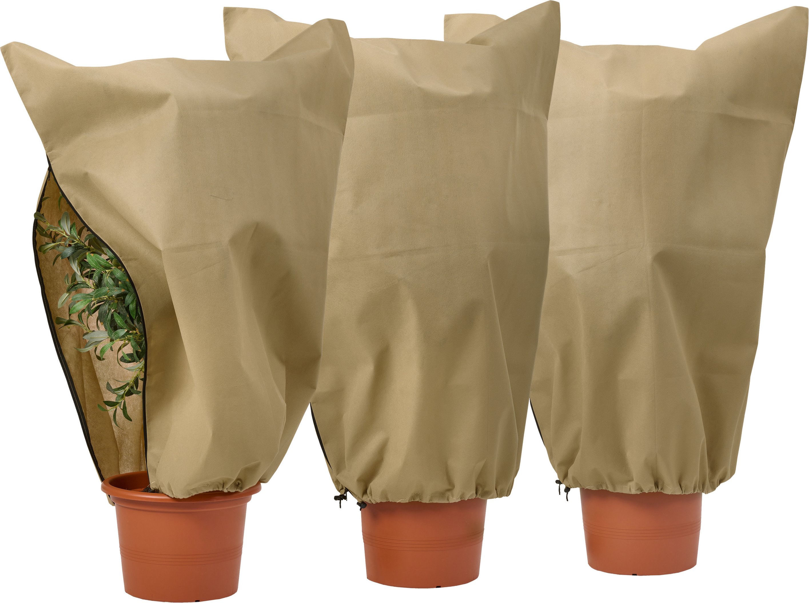 PARKSIDE® Pflanzenschutz-Vlieshaube XXL /-XL /-L (L-Set 3tlg. beige)