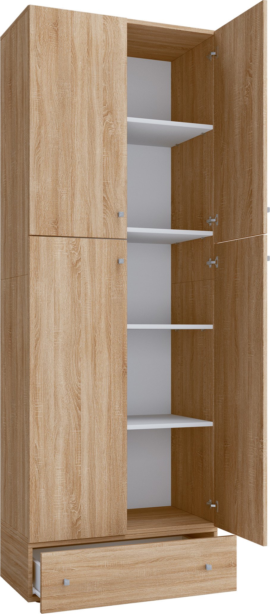 VCM B, Sonoma-Eiche, XXL, Drehtüren mit Schu (Drehtüren mit Schublade, Sonoma-Eiche, XXL)