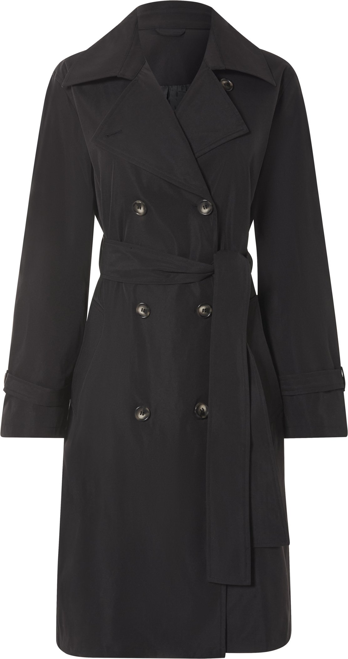 esmara® Damen Trenchcoat (Schwarz, XS (32/34))