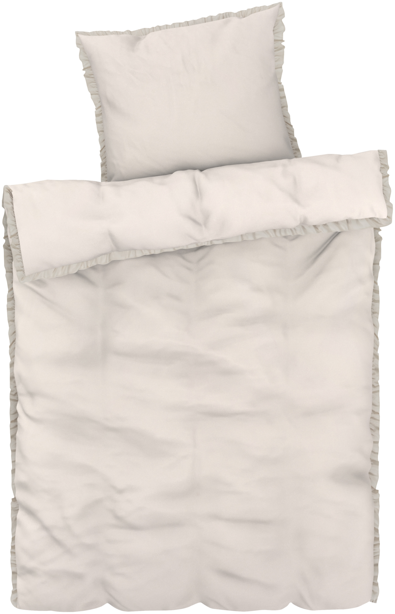 LIVARNO home Bettwäsche Mikrofaser Satin Übergröße 155 x 220 cm (Beige)