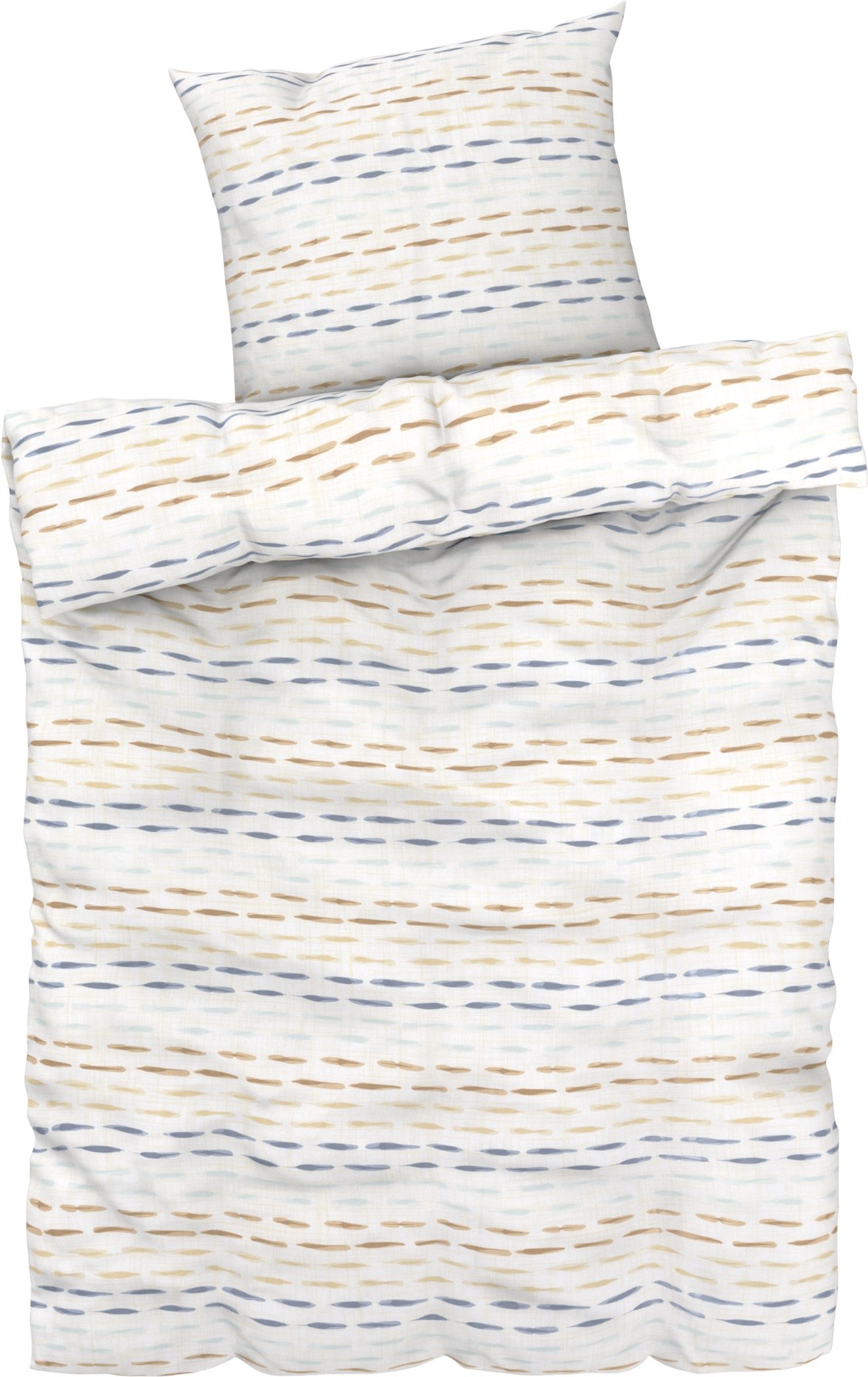 LIVARNO home Bettwäsche Satin, 135 x 200 cm (Linien)