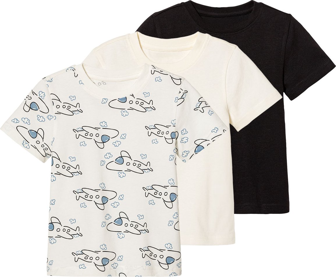 lupilu® Kleinkinder T-Shirt (122/128, schwarz/weiß gemustert)