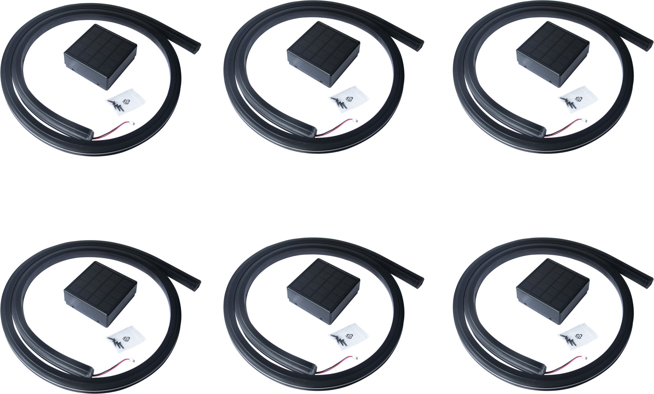 HOME DELUXE Nutleiste mit Solar LED Beleuchtung DINA DELUXE (6 Stück)