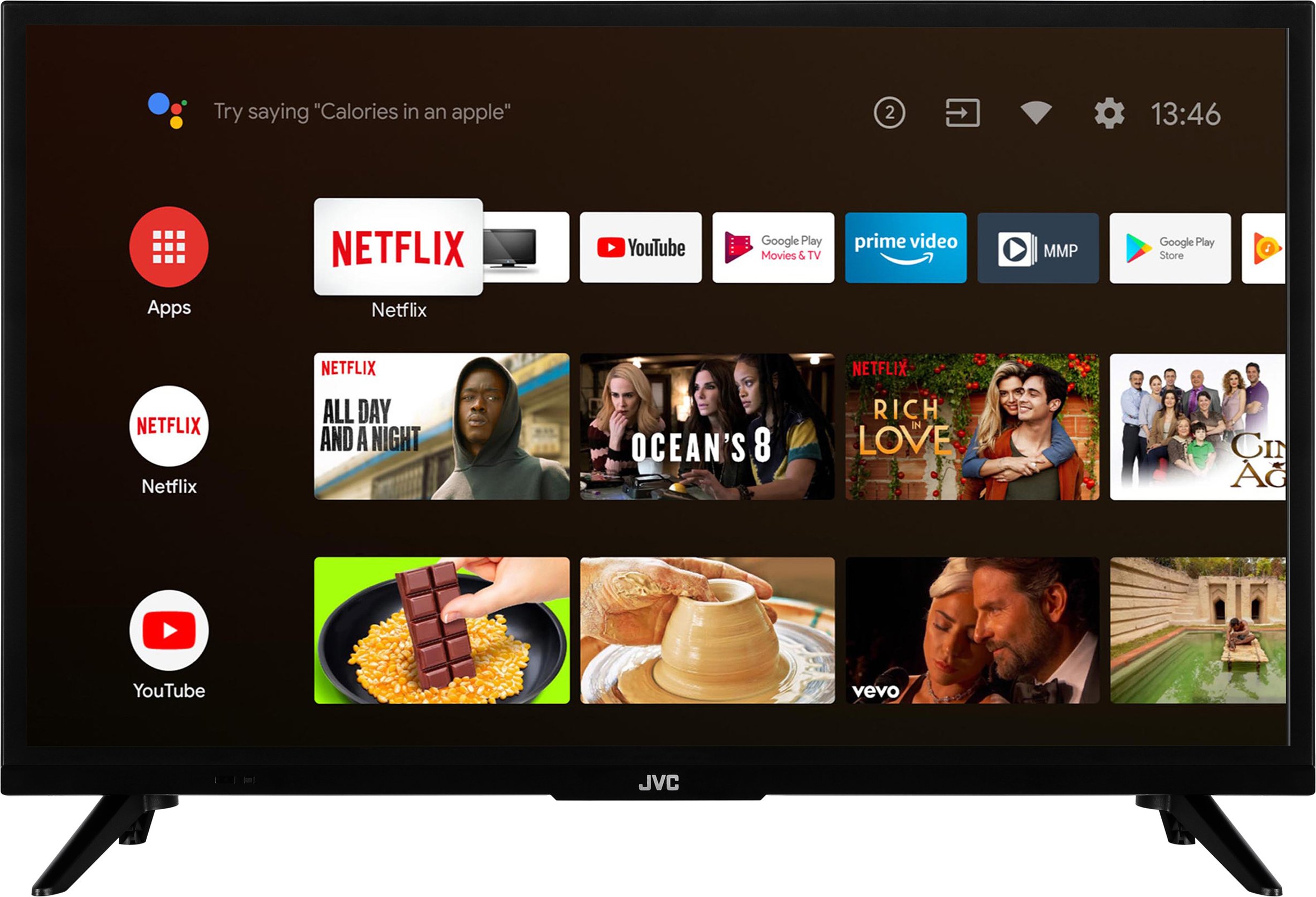 JVC Fernseher LT-VAH3255 Android Smart TV HD-Ready (24 Zoll)""