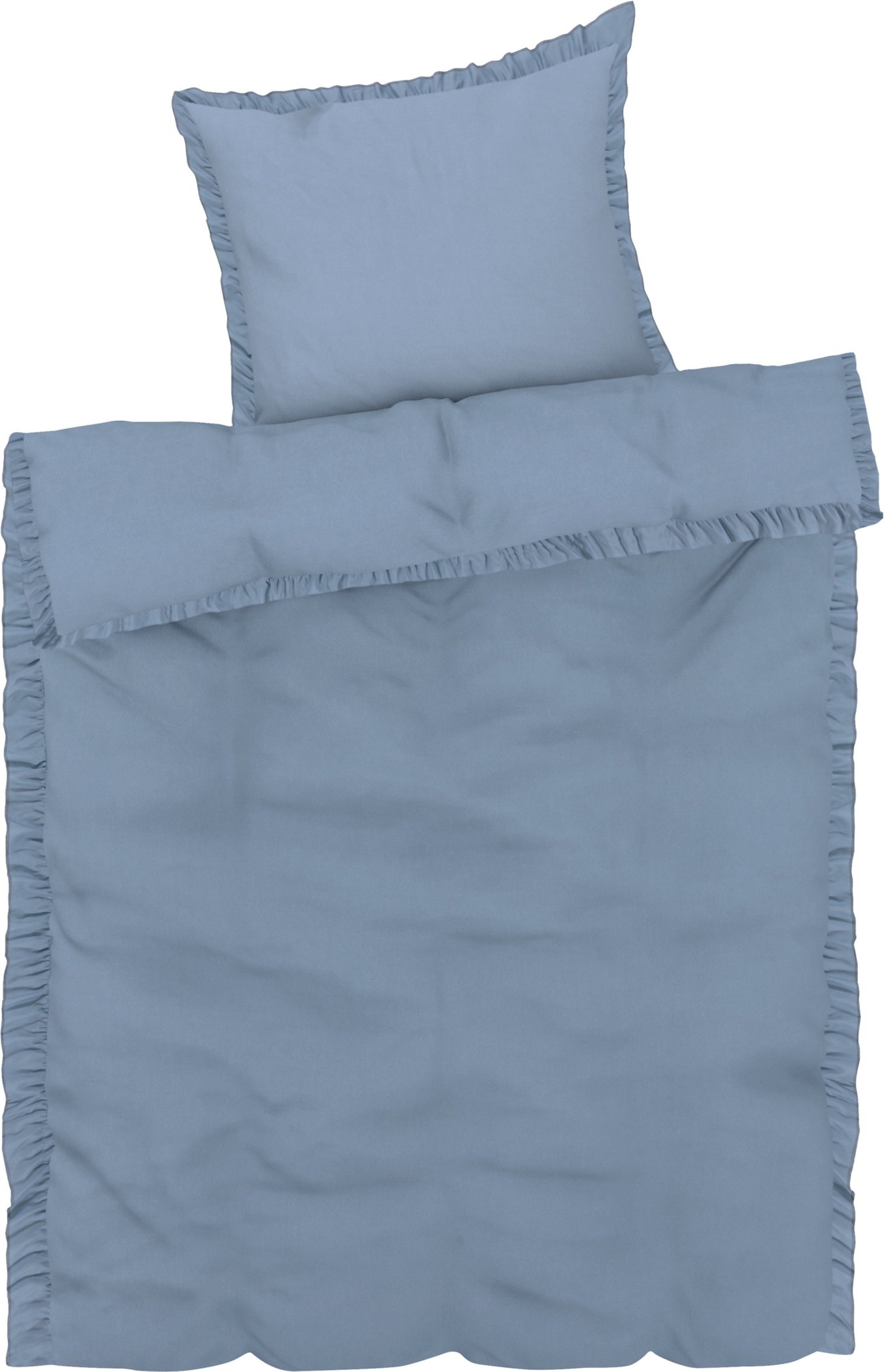 LIVARNO home Bettwäsche Mikrofaser Satin Übergröße 155 x 220 cm (Blau)