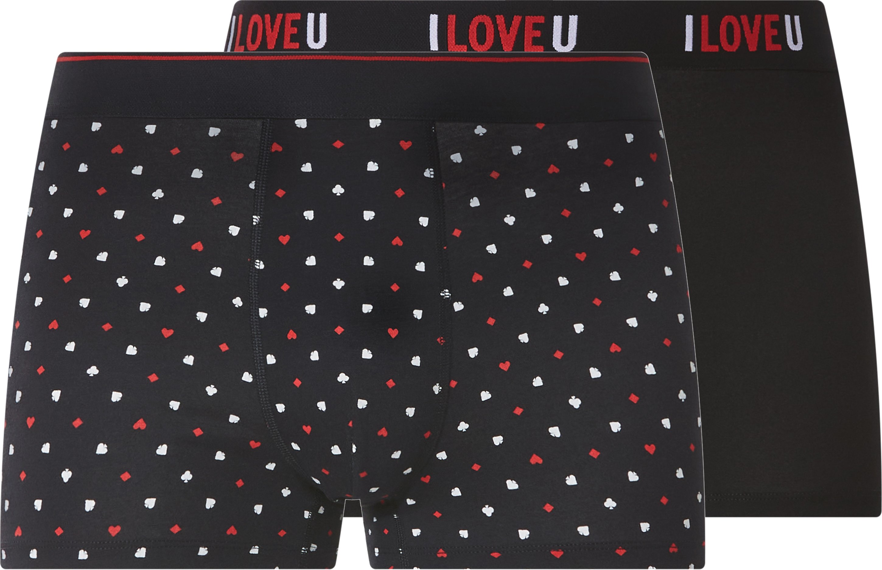 esmara Men Herren Boxer 2 Stück Valentinstag (Punkte/schwarz, 5/M)